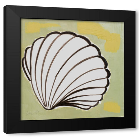 Modern Shell IV Black Modern Wood Framed Art Print by Loreth, Lanie