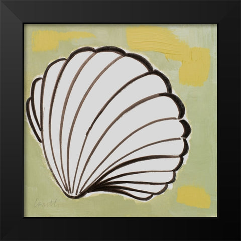 Modern Shell IV Black Modern Wood Framed Art Print by Loreth, Lanie