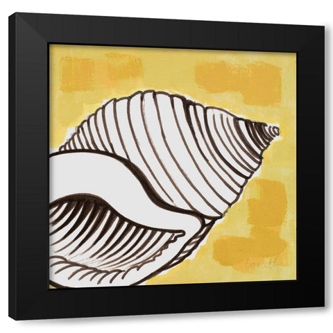 Modern Shell II Black Modern Wood Framed Art Print with Double Matting by Loreth, Lanie