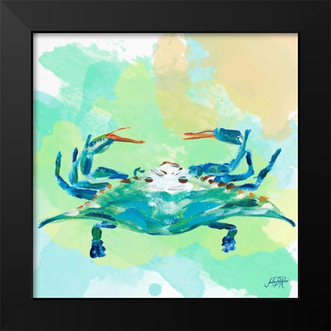 Watercolor Sea Creatures I Black Modern Wood Framed Art Print by DeRice, Julie