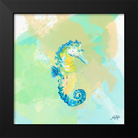 Watercolor Sea Creatures III Black Modern Wood Framed Art Print by DeRice, Julie