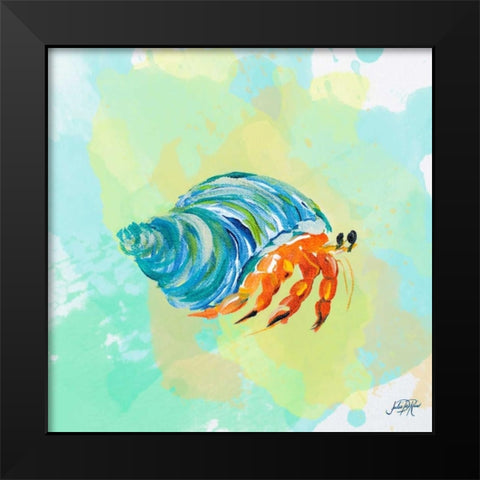 Watercolor Sea Creatures II Black Modern Wood Framed Art Print by DeRice, Julie
