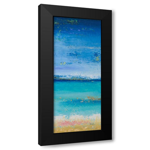 The Sea Panel I Black Modern Wood Framed Art Print by Pinto, Patricia