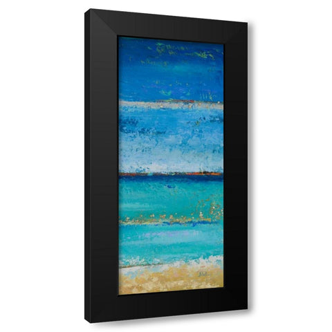 The Sea Panel II Black Modern Wood Framed Art Print by Pinto, Patricia