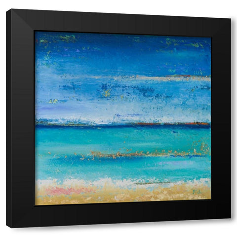 The Sea Black Modern Wood Framed Art Print by Pinto, Patricia