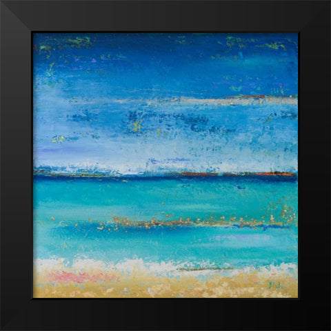 The Sea Black Modern Wood Framed Art Print by Pinto, Patricia