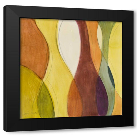 Coalescing Autumn II Black Modern Wood Framed Art Print with Double Matting by Loreth, Lanie