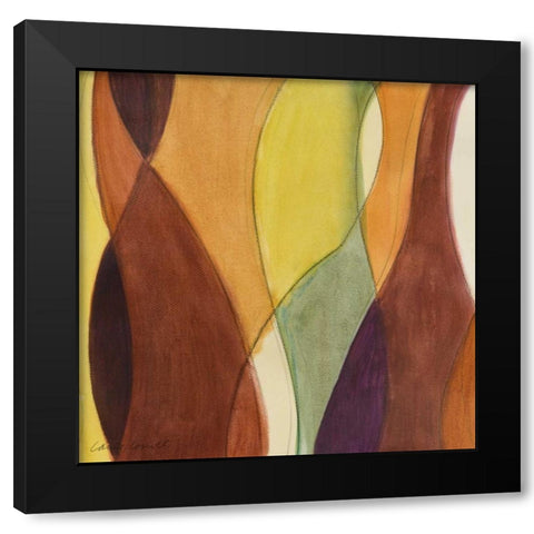 Coalescing Autumn III Black Modern Wood Framed Art Print with Double Matting by Loreth, Lanie