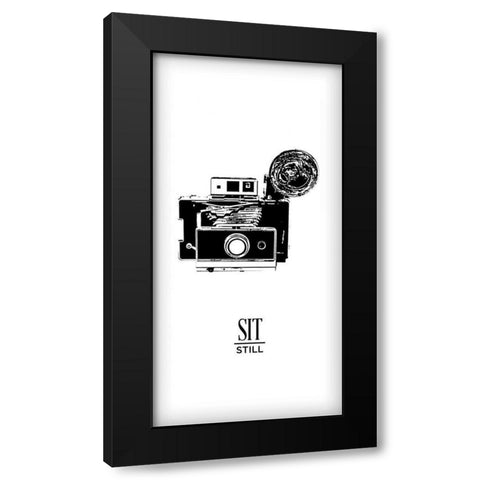 Photoshoot II  (Sit Still) Black Modern Wood Framed Art Print by Edwins, Hugo