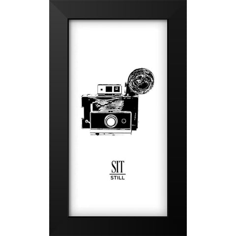 Photoshoot II  (Sit Still) Black Modern Wood Framed Art Print by Edwins, Hugo