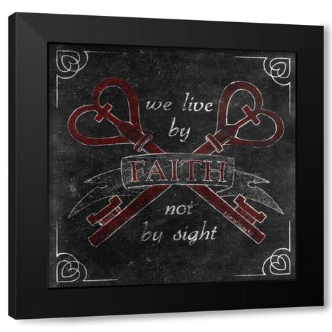 Friends Love Border IV Black Modern Wood Framed Art Print with Double Matting by Sundance Studio