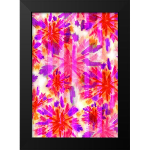 Sun Burst Black Modern Wood Framed Art Print by Biscardi, Nicholas