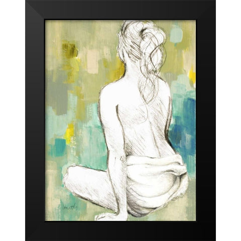 Modern Woman II Black Modern Wood Framed Art Print by Loreth, Lanie