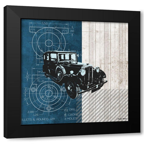 Classy Ride II Black Modern Wood Framed Art Print with Double Matting by Marcon, Michael