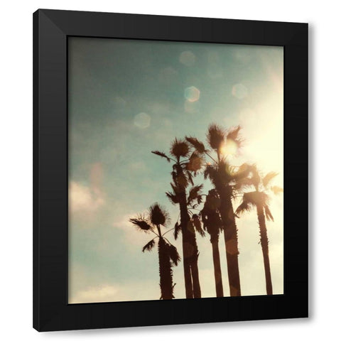Palms in the Sun Black Modern Wood Framed Art Print by Navas, Emily