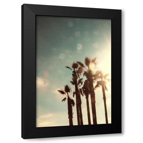 Palms in the Sun Black Modern Wood Framed Art Print by Navas, Emily