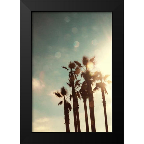 Palms in the Sun Black Modern Wood Framed Art Print by Navas, Emily