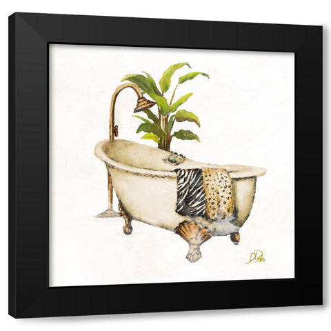 Le Tub I Black Modern Wood Framed Art Print with Double Matting by Pinto, Patricia