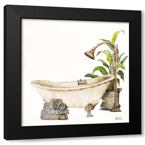 Le Tub II Black Modern Wood Framed Art Print with Double Matting by Pinto, Patricia