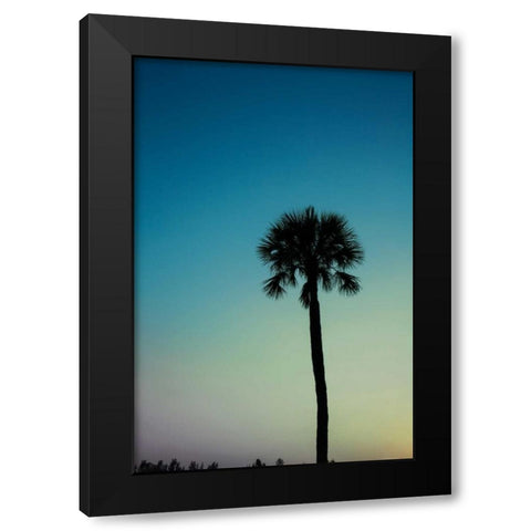 Palm Solo Black Modern Wood Framed Art Print by Bryant, Susan