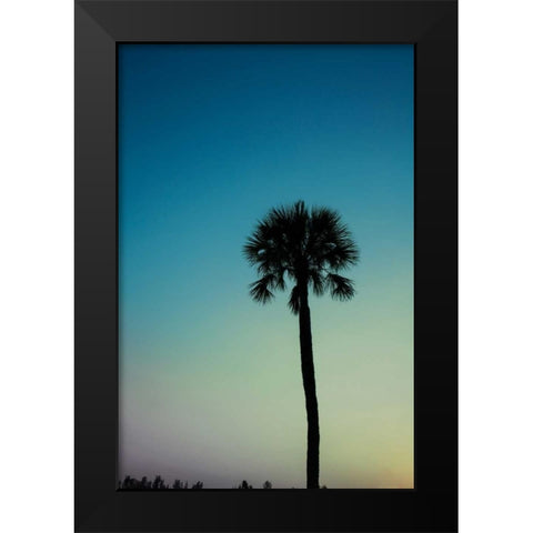 Palm Solo Black Modern Wood Framed Art Print by Bryant, Susan