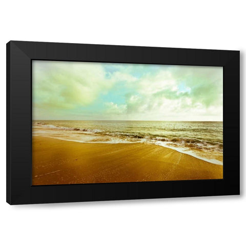 Gold Beach Black Modern Wood Framed Art Print with Double Matting by Bryant, Susan