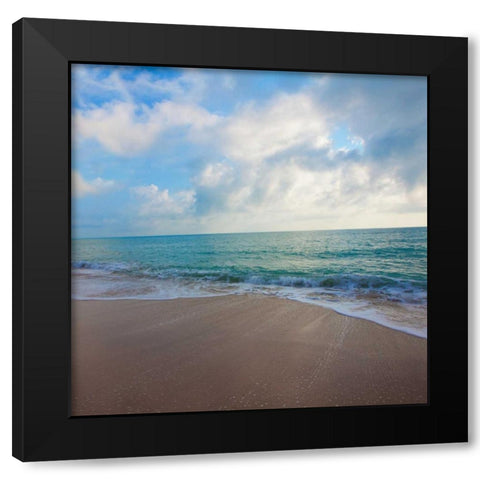Cool Beach Square II Black Modern Wood Framed Art Print by Bryant, Susan