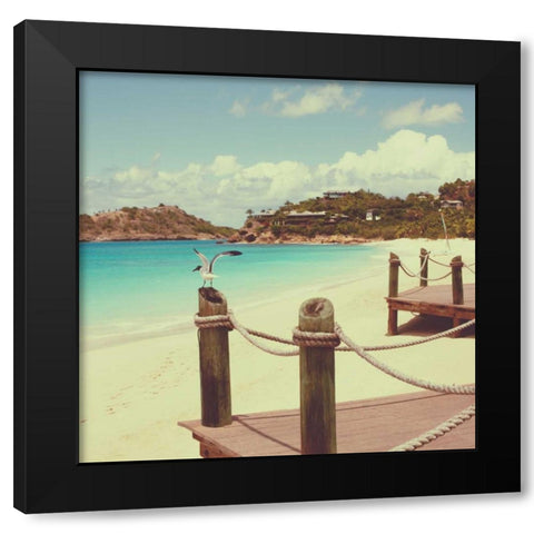 Island Vacation I Black Modern Wood Framed Art Print by Bryant, Susan