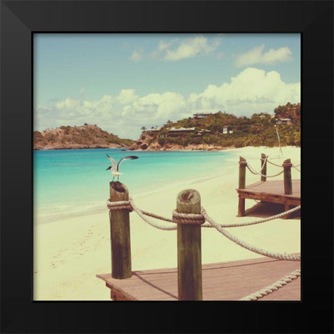 Island Vacation I Black Modern Wood Framed Art Print by Bryant, Susan