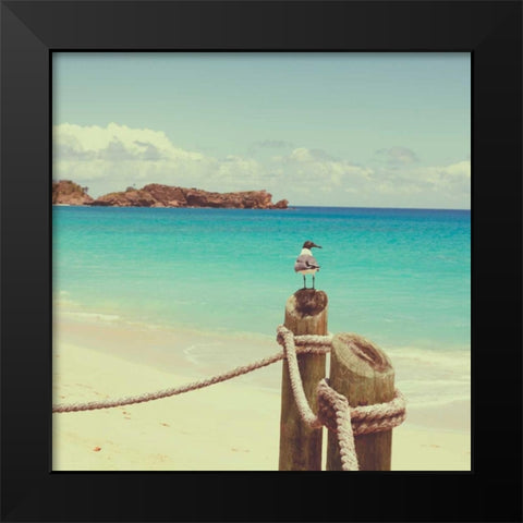 Island Vacation II Black Modern Wood Framed Art Print by Bryant, Susan