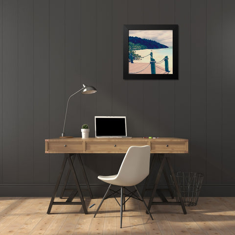 Island Vacation IV Black Modern Wood Framed Art Print by Bryant, Susan