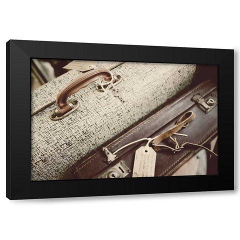 Old Travelers Black Modern Wood Framed Art Print with Double Matting by Peck, Gail