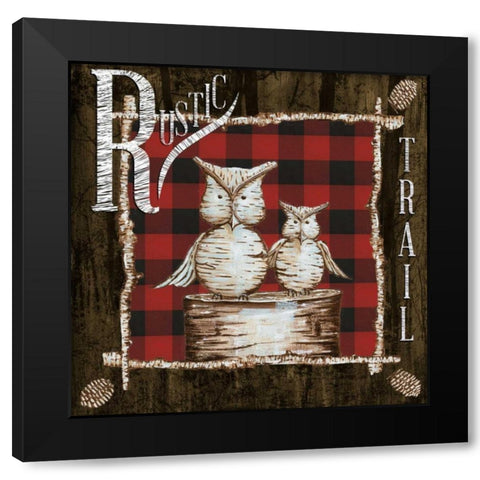 Rustic Birch Trail III Black Modern Wood Framed Art Print with Double Matting by Ritter, Gina