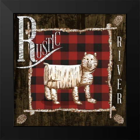 Rustic Birch Trail IV Black Modern Wood Framed Art Print by Ritter, Gina