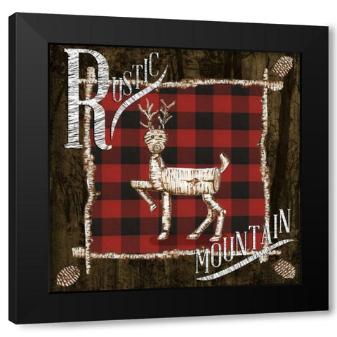 Rustic Birch Trail II Black Modern Wood Framed Art Print by Ritter, Gina