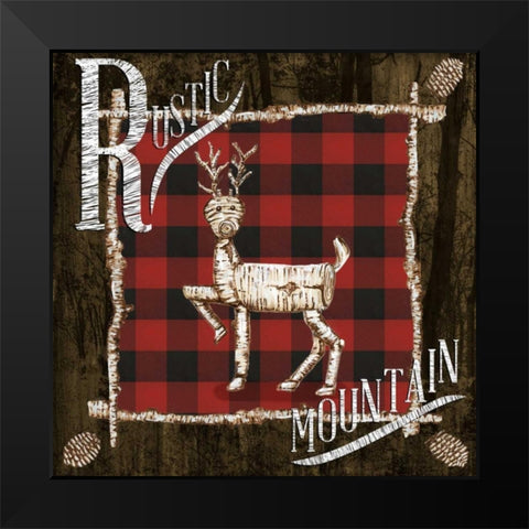 Rustic Birch Trail II Black Modern Wood Framed Art Print by Ritter, Gina