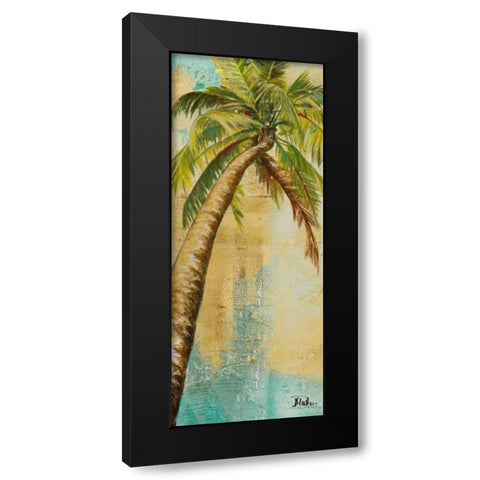 Beach Palm Panel II Black Modern Wood Framed Art Print by Pinto, Patricia