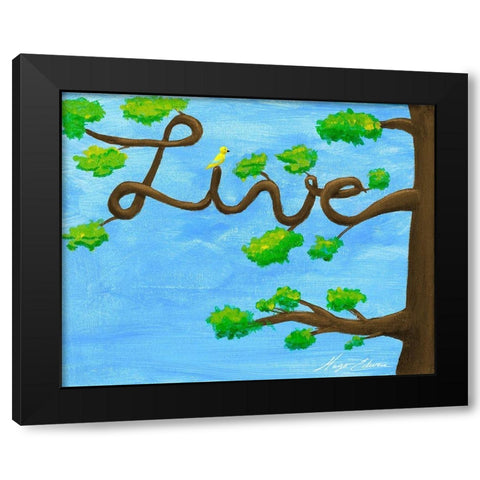 Inspiration Tree I Black Modern Wood Framed Art Print by Edwins, Hugo