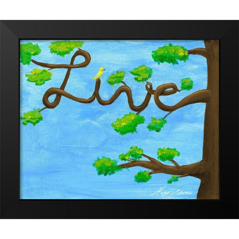 Inspiration Tree I Black Modern Wood Framed Art Print by Edwins, Hugo