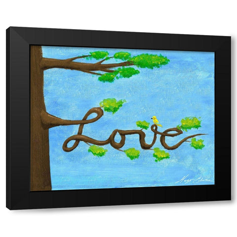 Inspiration Tree II Black Modern Wood Framed Art Print by Edwins, Hugo