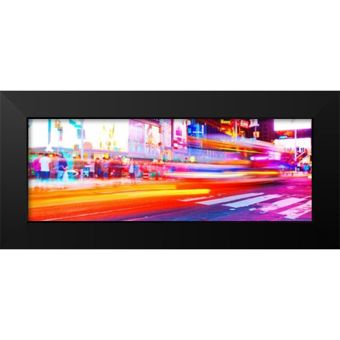 Neon NYC Panel Black Modern Wood Framed Art Print by Bryant, Susan