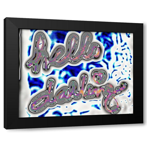 Darling Bella I Black Modern Wood Framed Art Print with Double Matting by SD Graphics Studio