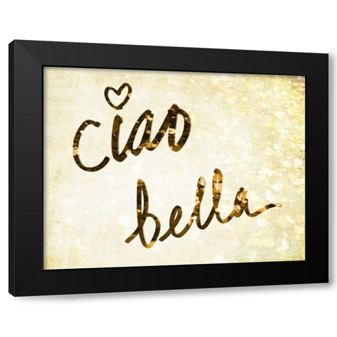 Darling Bella II Black Modern Wood Framed Art Print by SD Graphics Studio