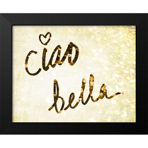 Darling Bella II Black Modern Wood Framed Art Print by SD Graphics Studio