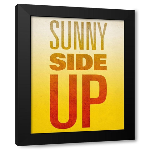 Get Up II Black Modern Wood Framed Art Print by SD Graphics Studio