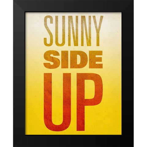 Get Up II Black Modern Wood Framed Art Print by SD Graphics Studio