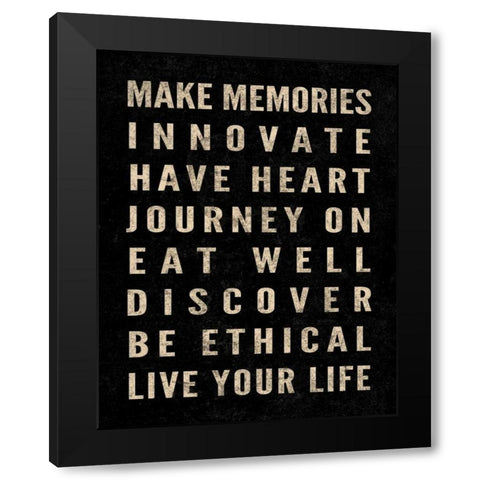 Motivational Type I Black Modern Wood Framed Art Print with Double Matting by SD Graphics Studio