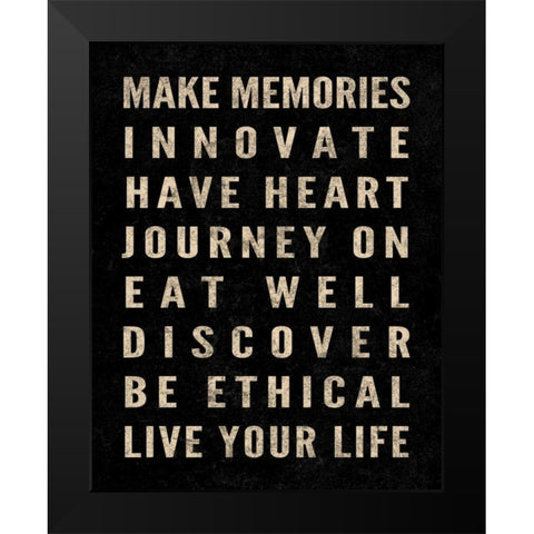 Motivational Type I Black Modern Wood Framed Art Print by SD Graphics Studio