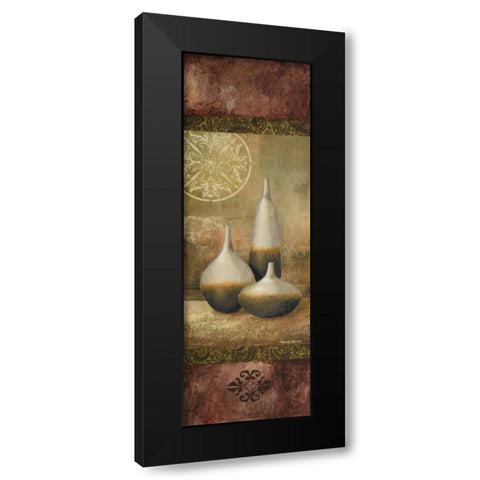 Ivory Vessel I Black Modern Wood Framed Art Print by Marcon, Michael