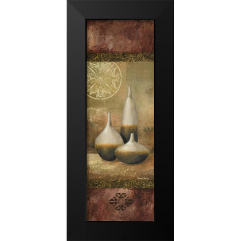 Ivory Vessel I Black Modern Wood Framed Art Print by Marcon, Michael